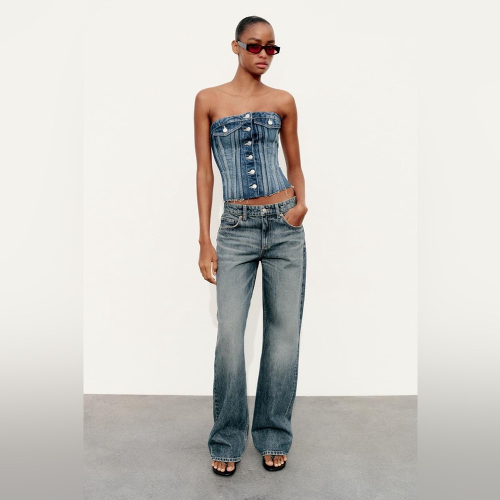Denim Corset
